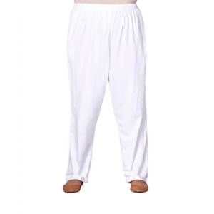 NEW ON THE PLUS SIDE cotton relaxed pants - plus in white